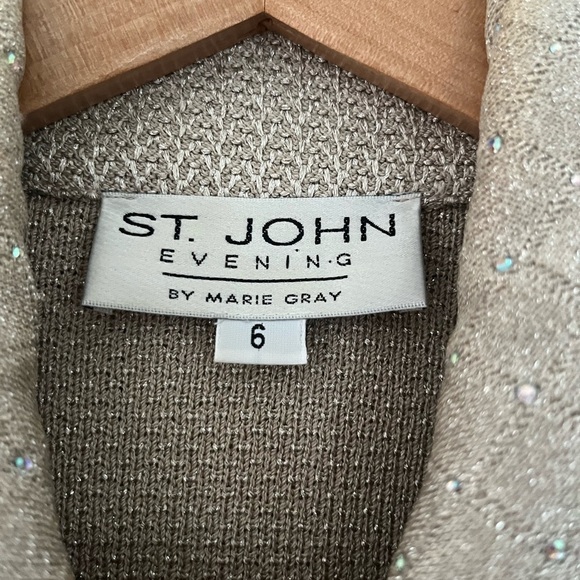 St. John Silver Textured Blazer - Picture 10 of 14